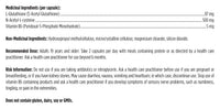Load image into Gallery viewer, S-Acetyl Glutathione Synergy label: ingredients, dose and cautions