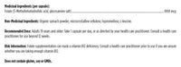 Load image into Gallery viewer, L-5-MTHF label: ingredients, dose and cautions