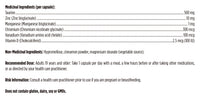 Load image into Gallery viewer, Chromium Synergy label: ingredients, dose and cautions