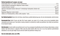 Load image into Gallery viewer, PreTrain NRG label: ingredients, dose and cautions