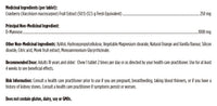 Load image into Gallery viewer, UT Intensive Chewables label: ingredients, dose and cautions
