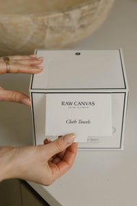 Raw Canvas Face Cloths